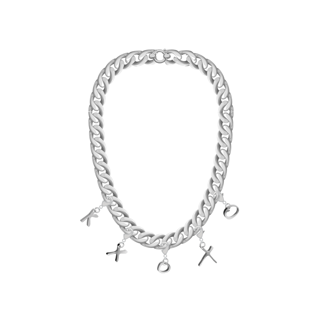 C,XOXO Customizable Necklace "K"