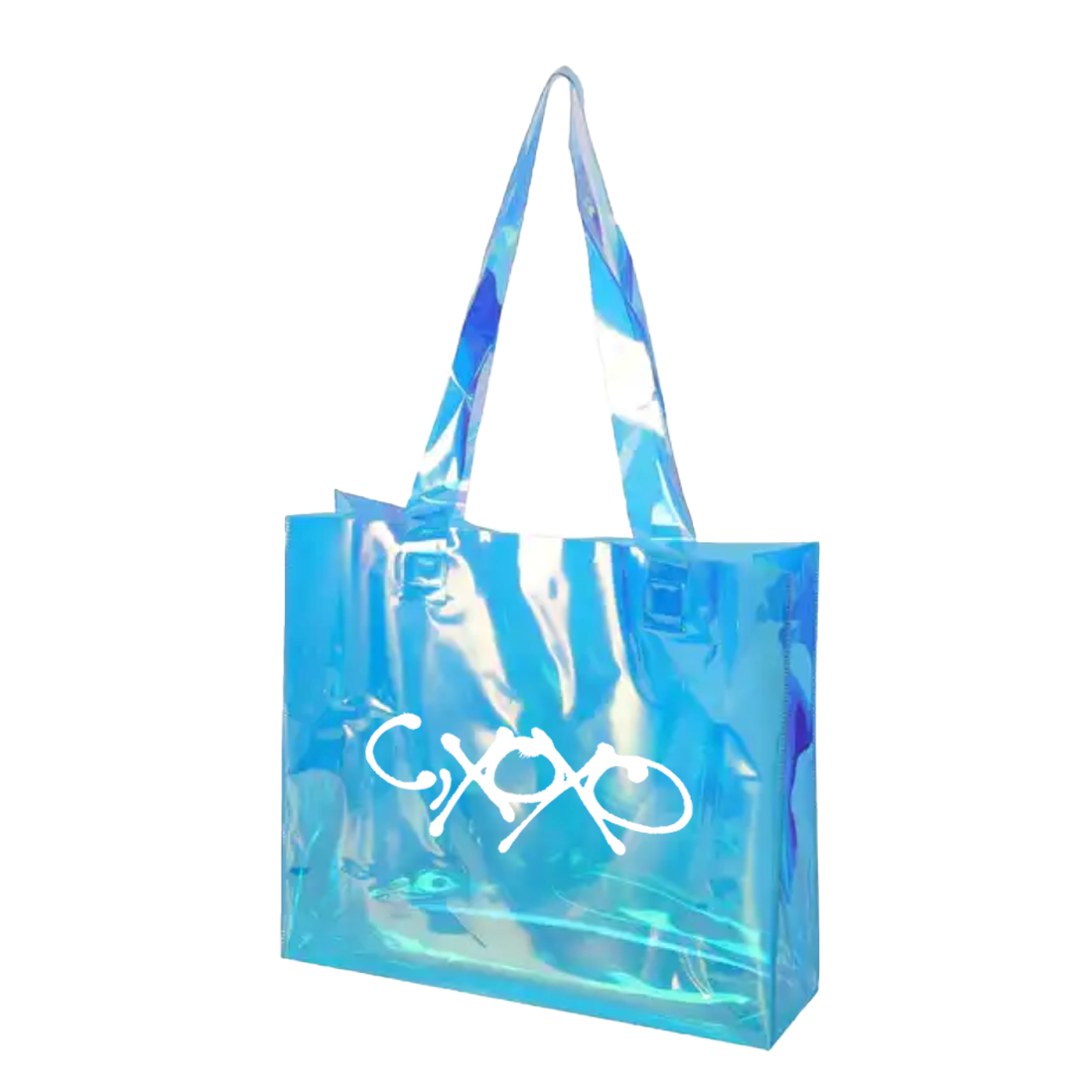 C,XOXO TRANSLUCENT TOTE