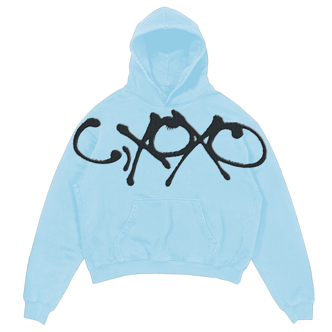 C,XOXO BABY BLUE HOODIE